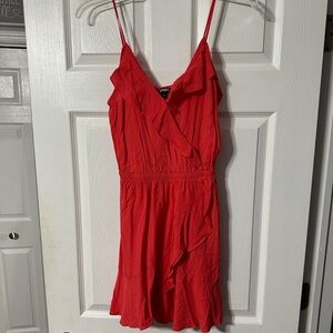 Express Ruffled Faux Wrap Sundress